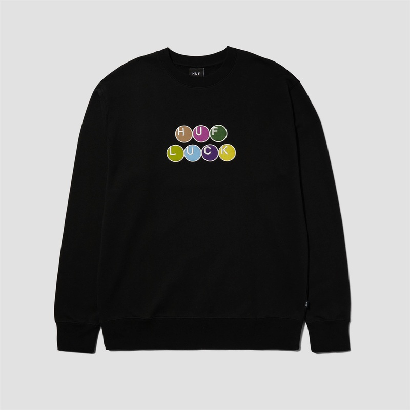 HUF Lucky Crew Sweater Black Small