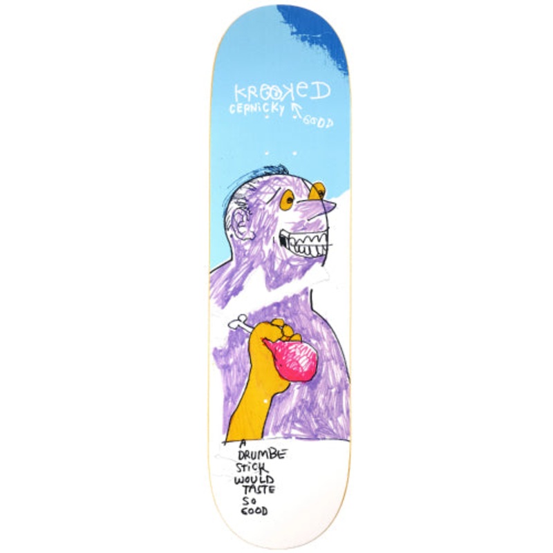 Krooked Cernicky Drumb Stick Skateboard Deck 8.25″ 8.25″