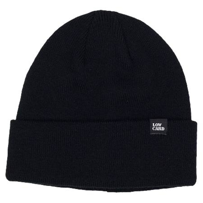 Lowcard Magazine Double Down Beanie Black One size fits all