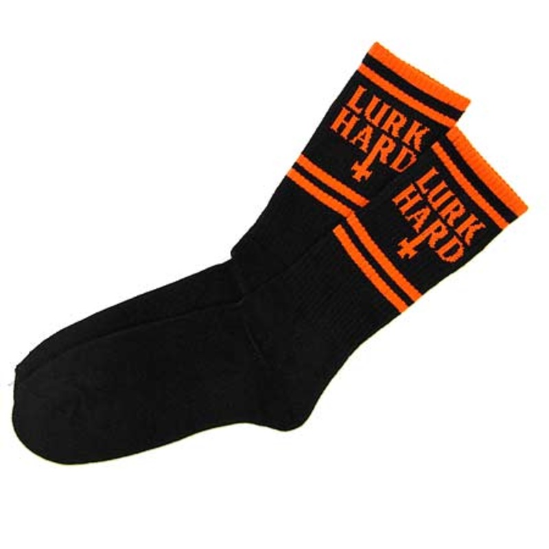 Lurk Hard Gym Crew Socks Black One size fits all