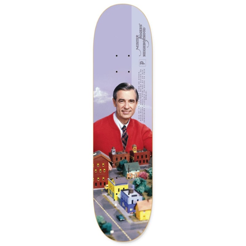 Primitive Skateboarding Mister Rogers Neighborhood Deck 8.25 in 8.25 x 31.915 x 14