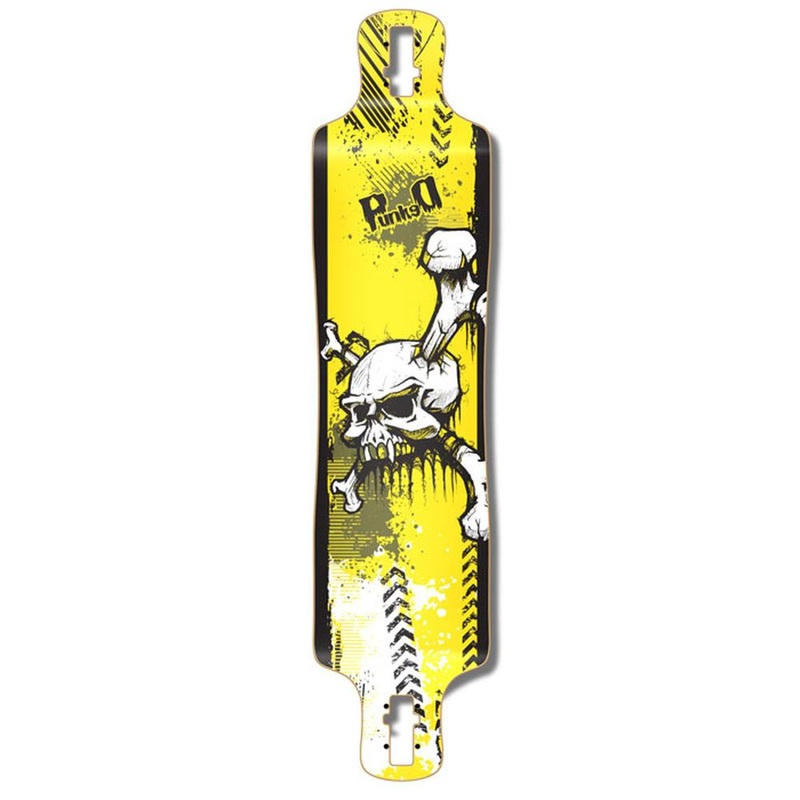 Punked Lowrider YSkull Longboard Deck Deck