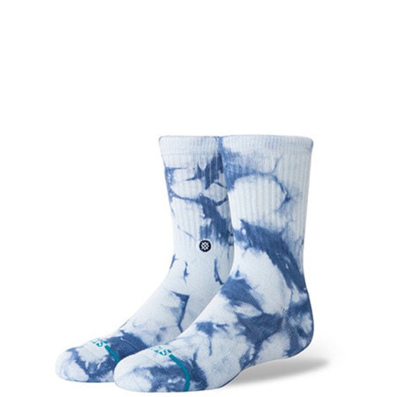 Stance Tied Up Kids Crew Socks Ice Blue Large