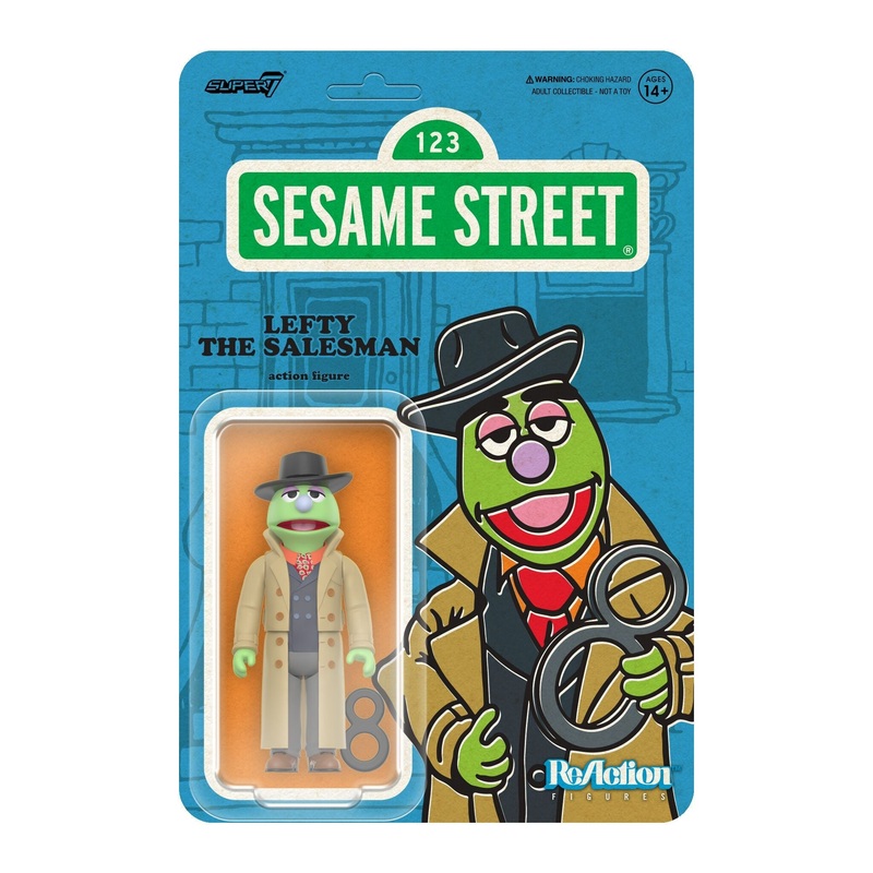 Super7 x SESAME STREET – LEFTY THE SALESMAN ReAction Figure
