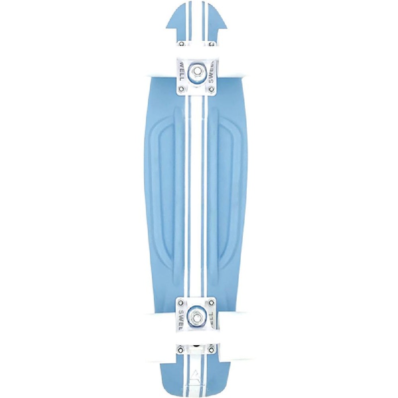 Swell Surfrider Airy Blue/White 28″ Cuiser Skateboard Complete