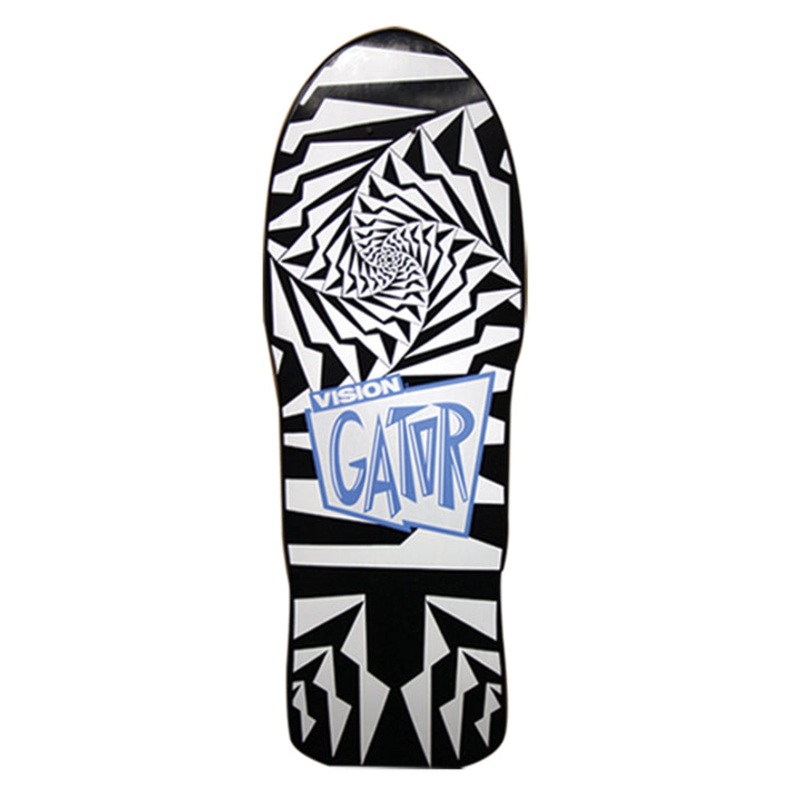 Vision GATOR II reissue skateboard deck – BLACK WHITE