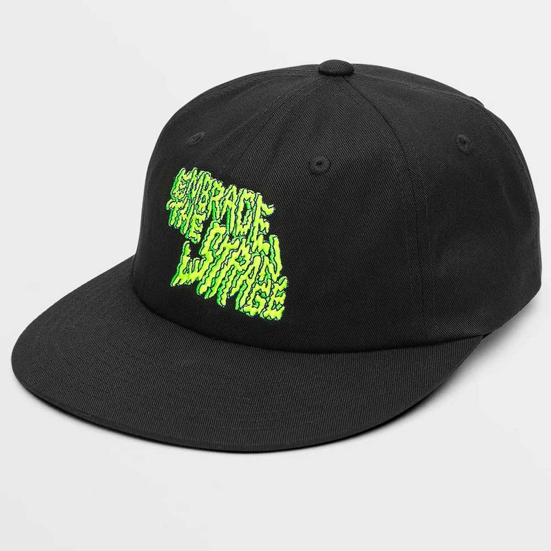 Volcom Tetsunori Adjustable Strap Back Hat – Black Black