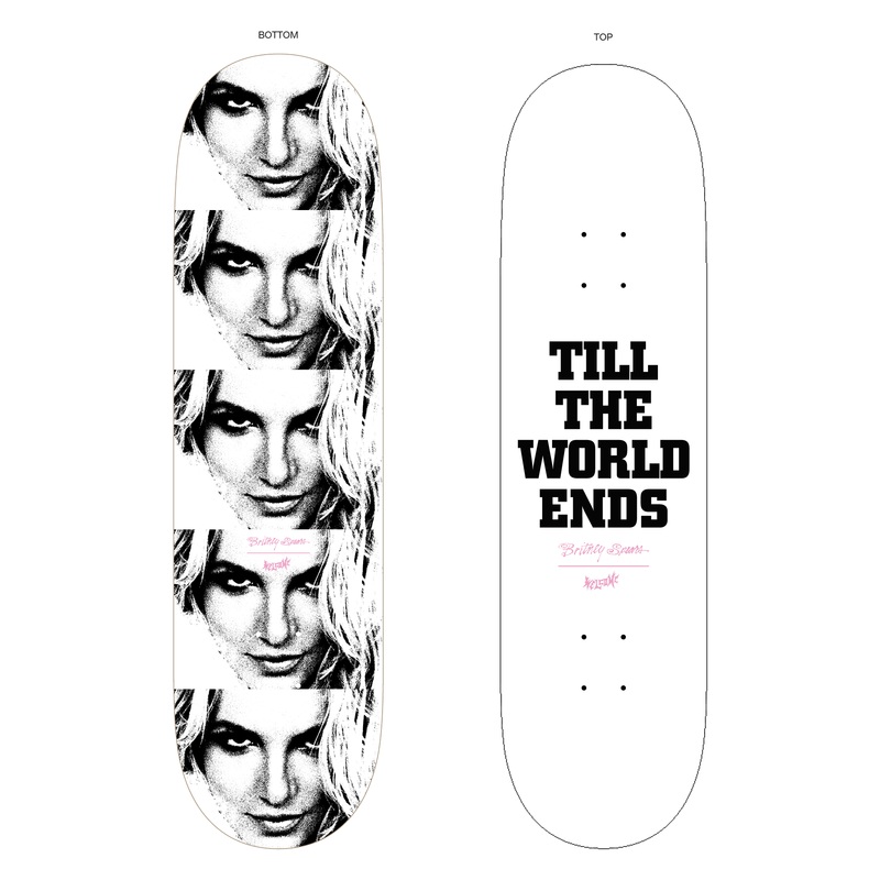 WELCOME X BRITNEY SPEARS WORLD 8.75″ SKATEBOARD DECK