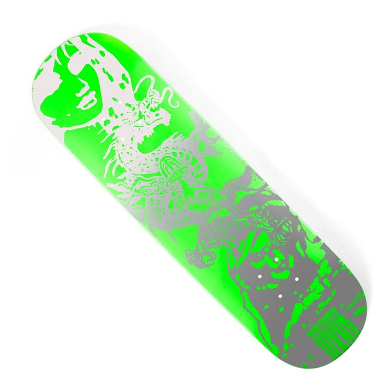 WKND Skateboards Trevor Thompson Who Me Deck Dipped Green 8.25 x 31.625 WB:14