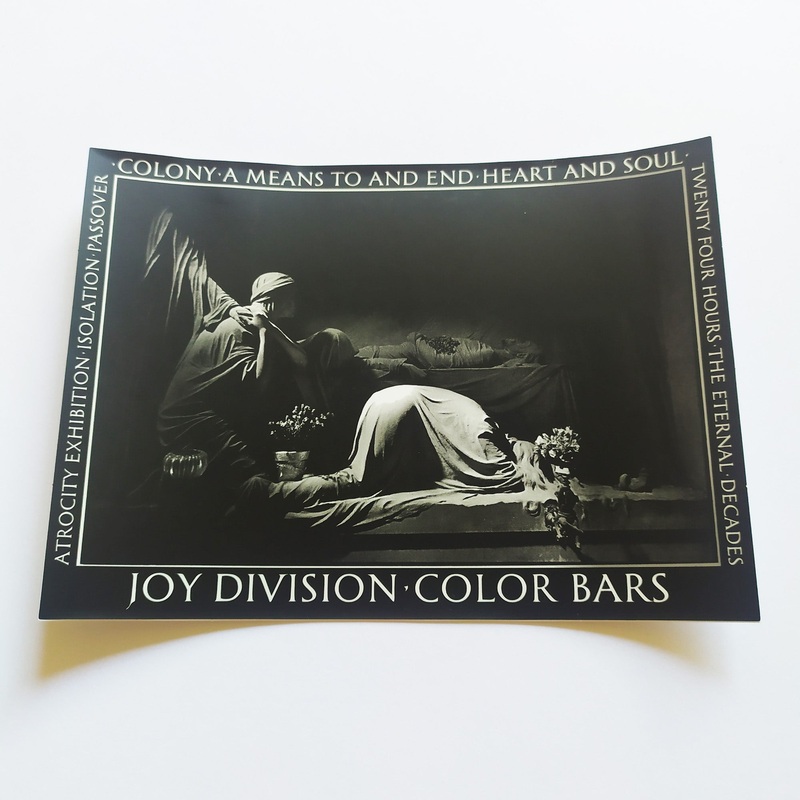 Color Bars X Joy Division “Atrocity Exhibition” Skateboard Sticker