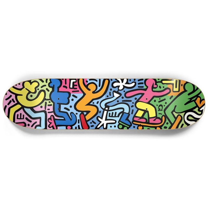 Dancing Happy Skateboarders 8.25″ Skateboard or Wall Art Deck Only No wall hangers