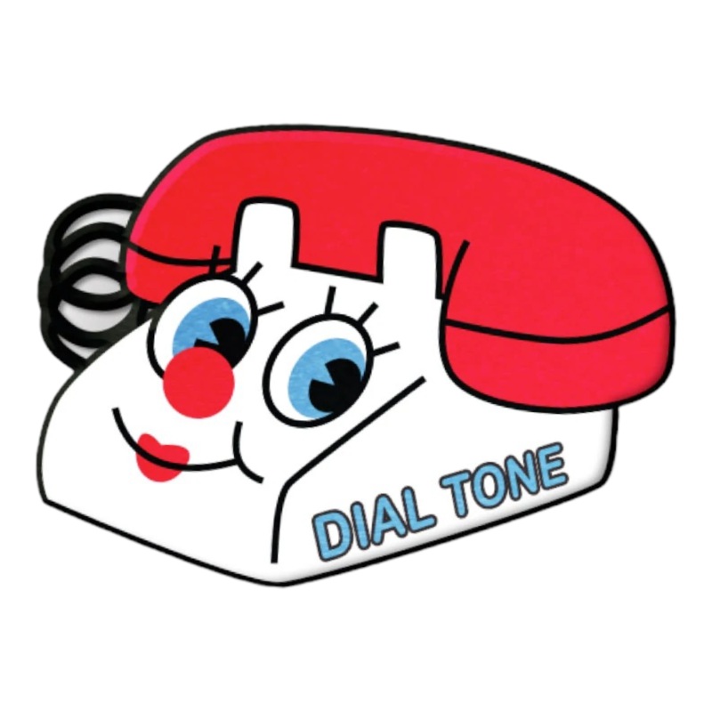 DIAL TONE WHEEL CO. CHATTER ENAMEL PIN OS