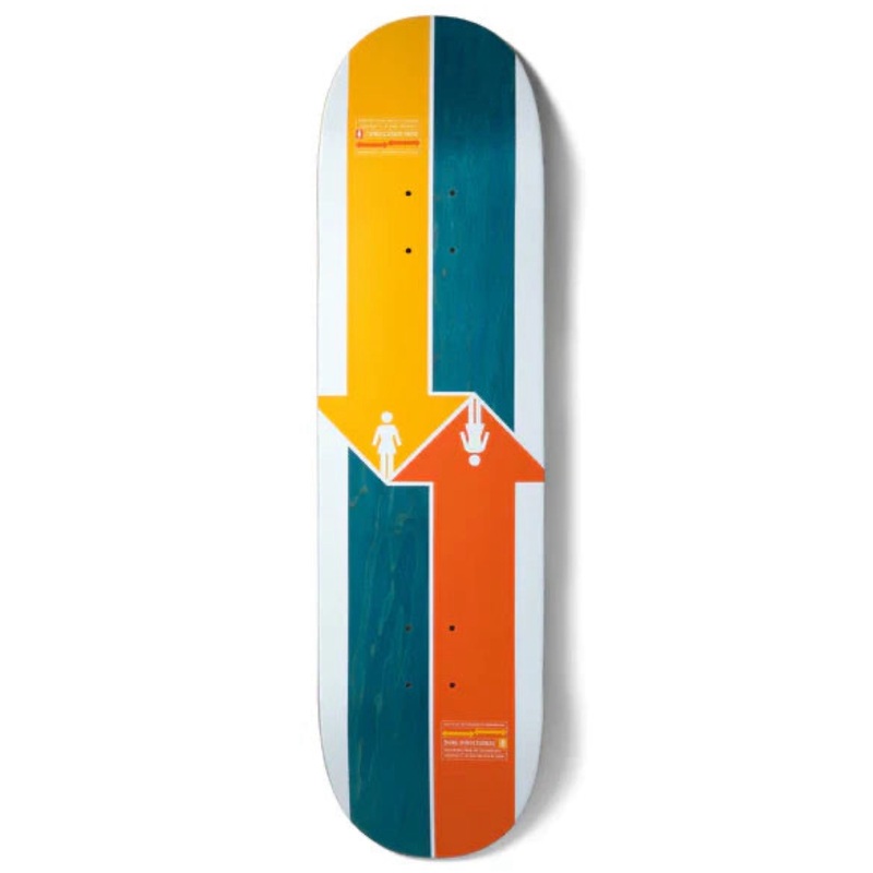 Girl McCrank Directional 8.5″ Symmetrical Skateboard Deck 8.5″