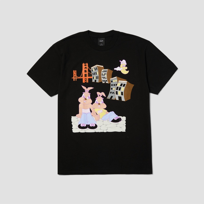 Huf Bae View T-Shirt Black Small