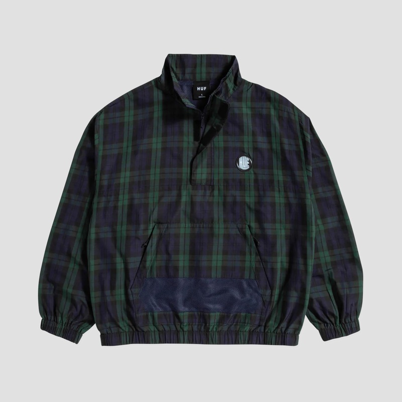 HUF Camden Plaid Track Jacket Navy Plaid X-Small