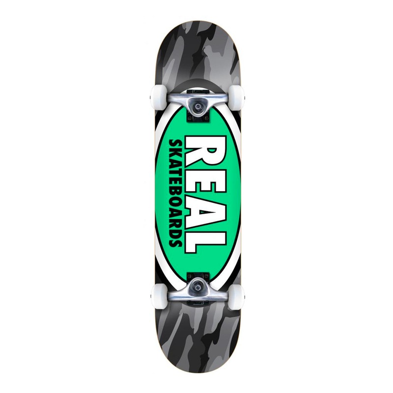Real Skateboards 8.25″ Team Tropic Oval Camo XI Complete Skateboard