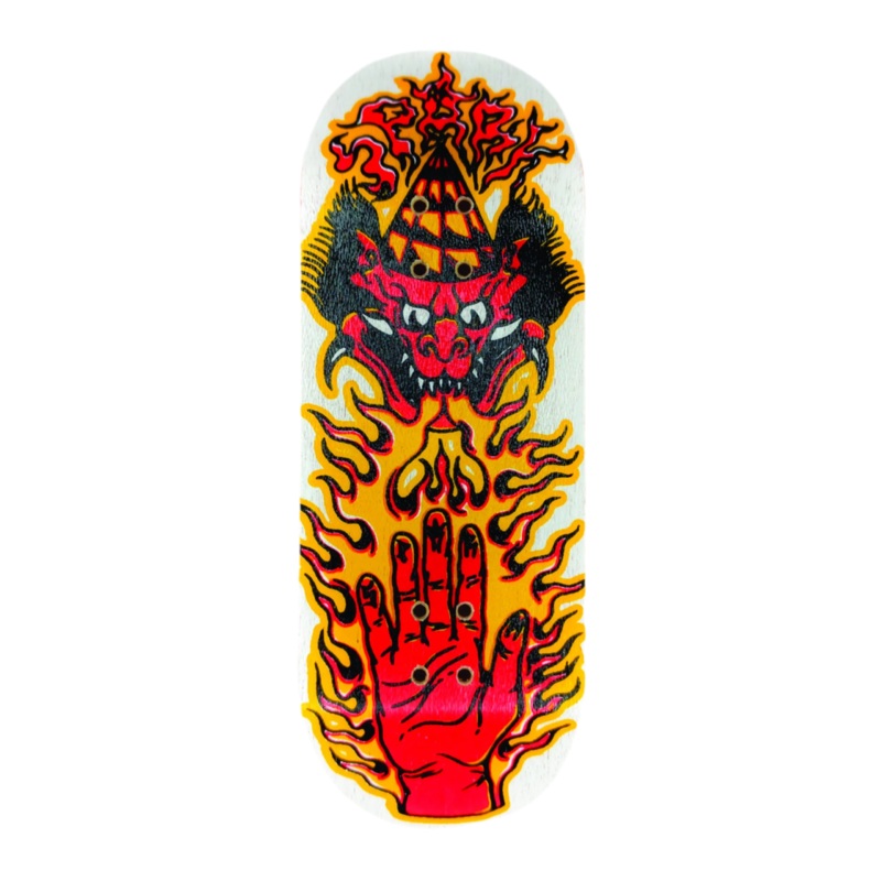 Spark High Mold Demon Flame Fingerboard Deck 32mm Popsicle High Mold