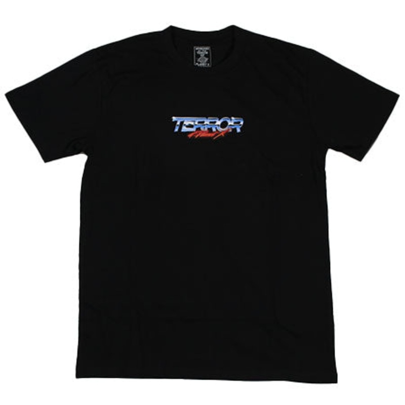 Terror of Planet X TOPX Chrome Logo T Shirt Black Large