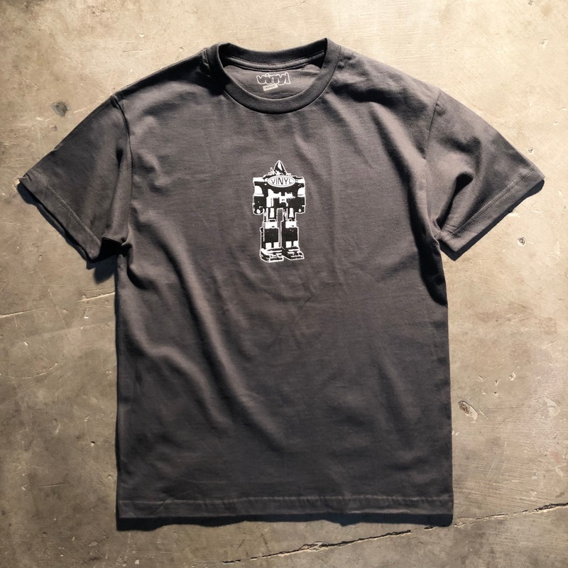 Vinyl Skateboards – Robot Tee – Charcoal XL