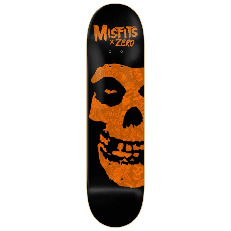 ZERO MISFITS – FIEND SKULL COLLAGE – ORANGE 8.25