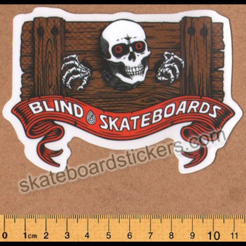 Blind Skateboards Heritage Skull Series Skateboard Sticker – Stocks