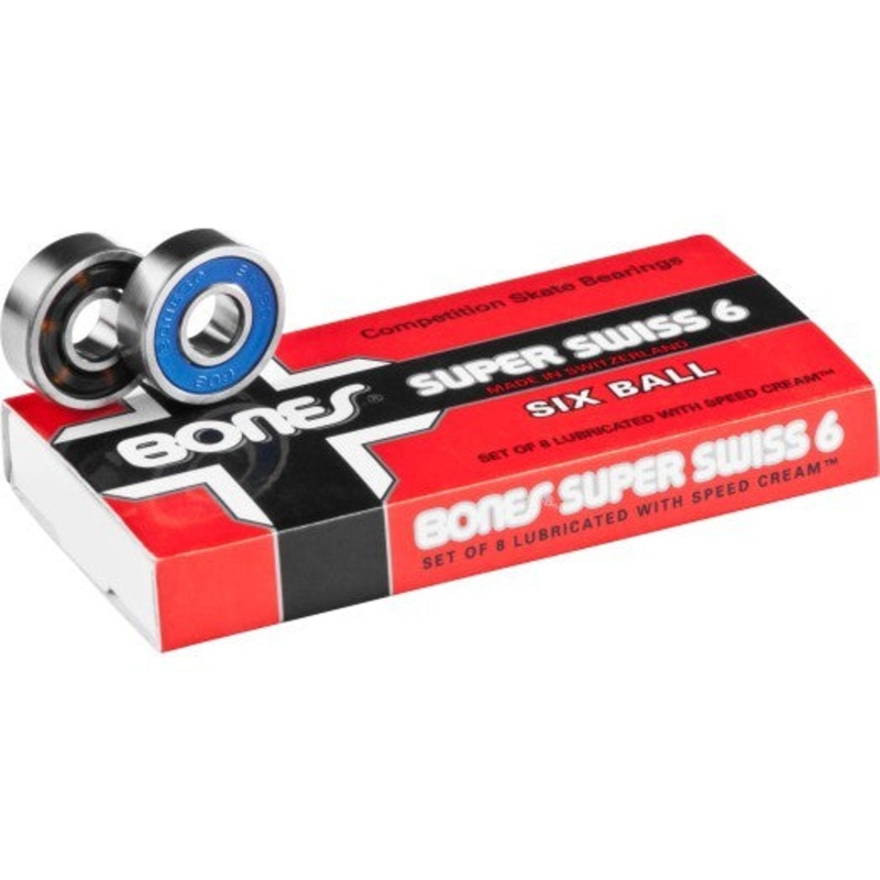 BONES SUPER SWISS 6 ball  Bearings (8 pk)