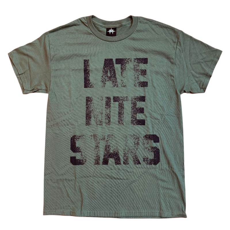 College Tee Olive Late Nite Stars Screenprinted MD