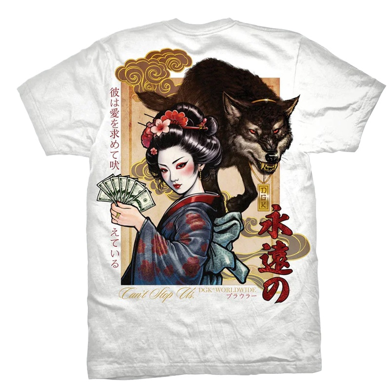 DGK Prowler T Shirt White Medium