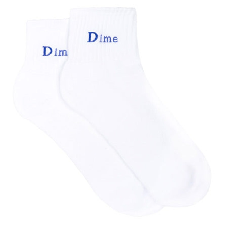 Dime Dime Socks White One size fits all