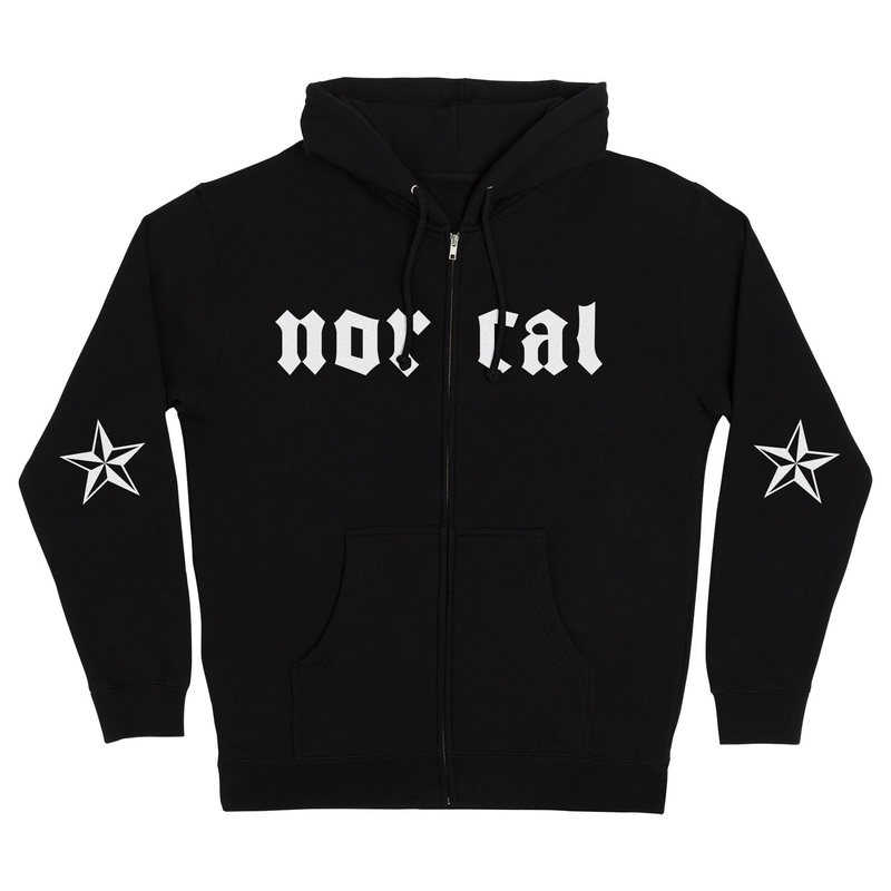 Medieval Mens Nor Cal Zip Hoodie Black S