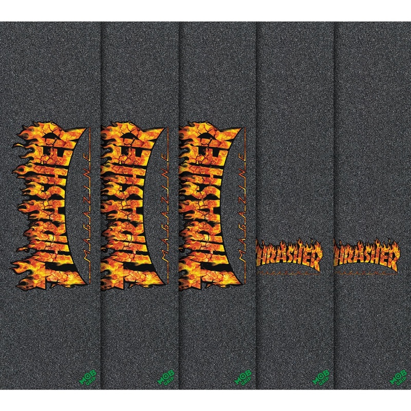 Mob x Thrasher Real Flame Skateboard Grip Tape Large Logo