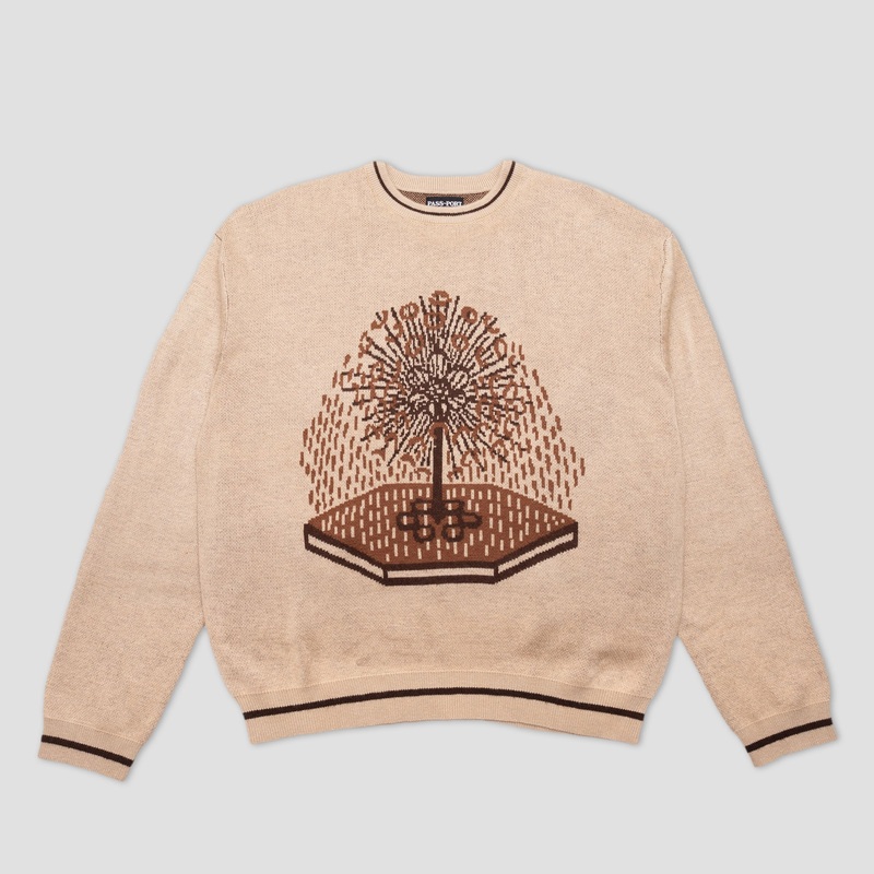 PassPort Kings X Fountain Mohair Crew Cream Small