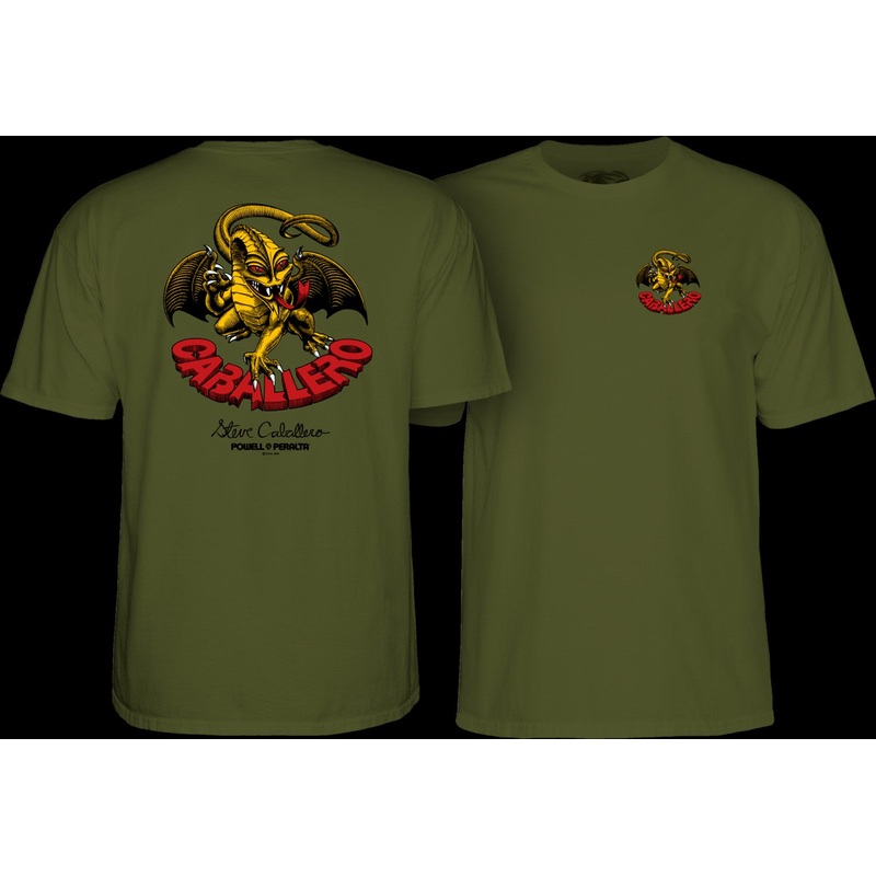 Powell Peralta Steve Caballero Cab Classic Dragon T-Shirt Small Black