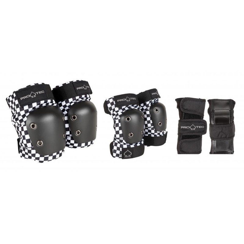 Pro-Tec Street Gear Junior Pads 3 Pack Checker Youth Youth S