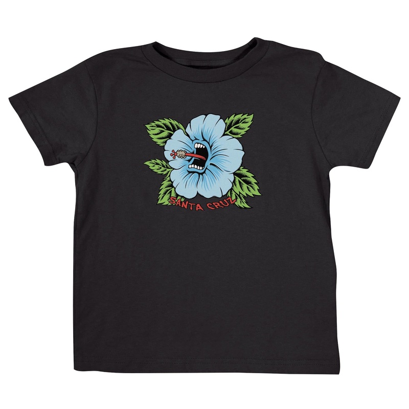 Screaming Hibiscus Kids Santa Cruz T-Shirt Black 18 Mos