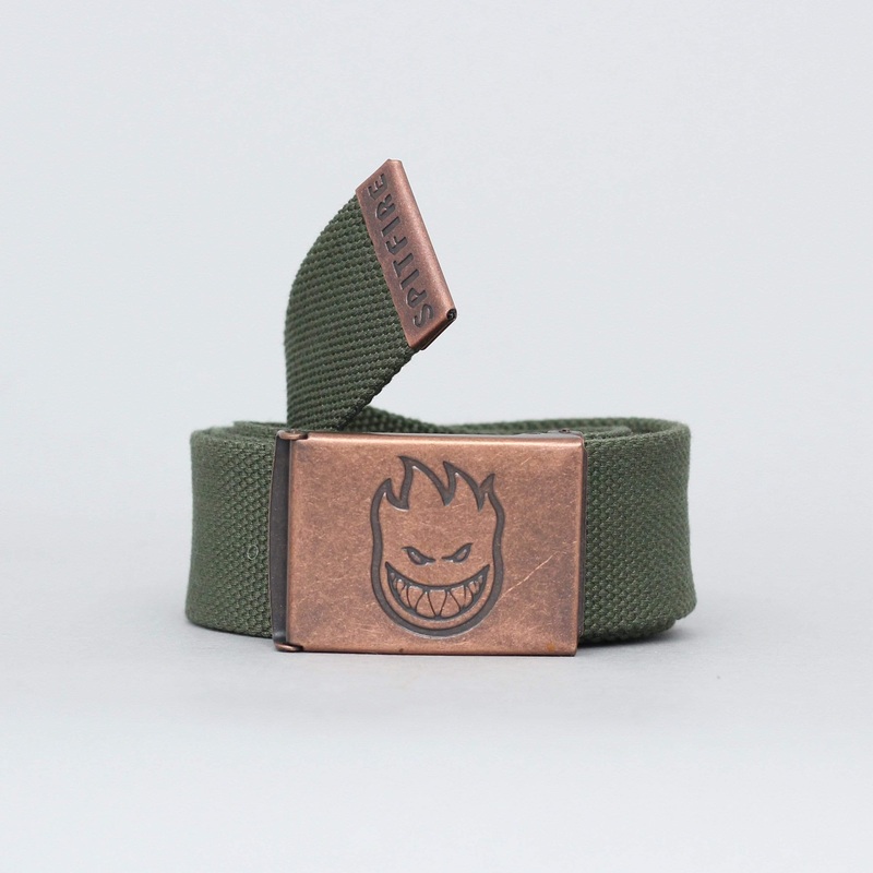 Spitfire Bighead Web Belt Brass / Dark Army