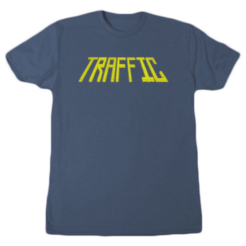 Traffic Skateboards Z-Roller T Shirt Indigo Small