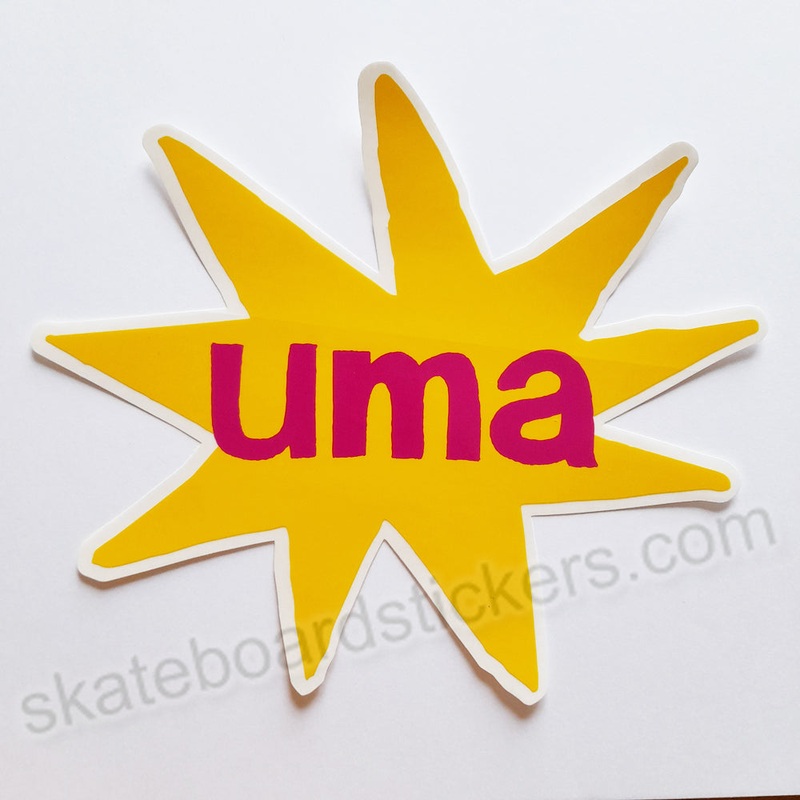 UMA Landsleds Burst Skateboard Sticker (by Evan Smith, Thomas Campbell and Nathaniel Russell)