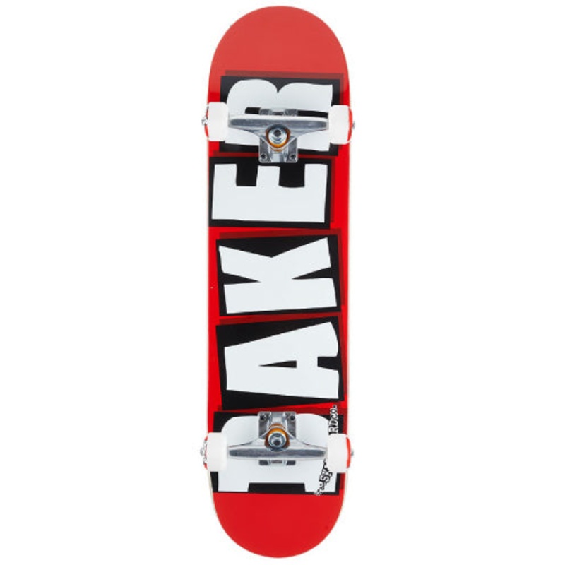 Baker Logo Complete Skateboard Red/White 8.0″ 8.0″