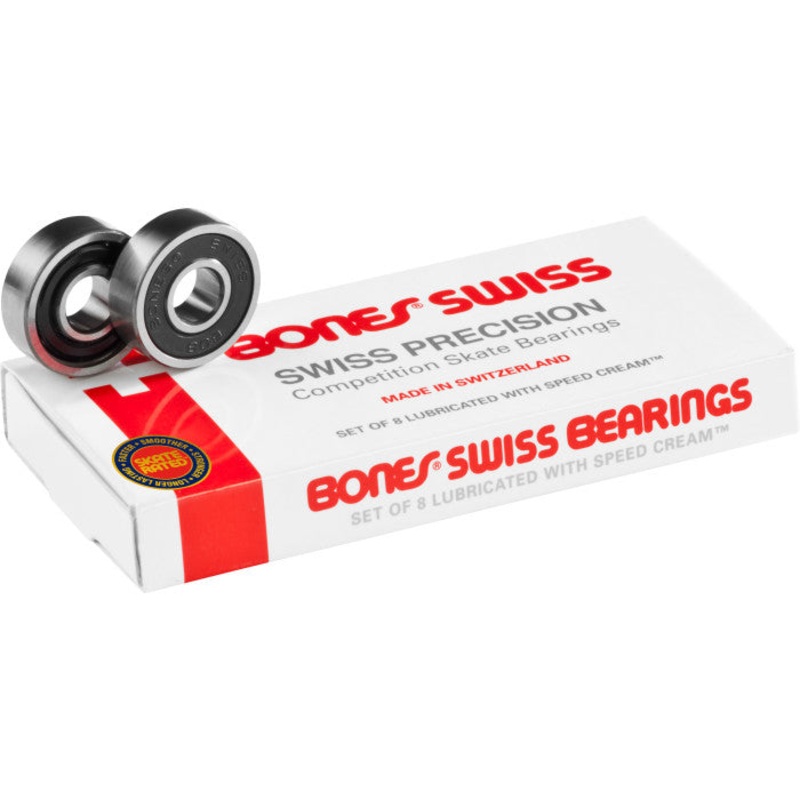 Bones Swiss Skateboard Bearings 8 pack