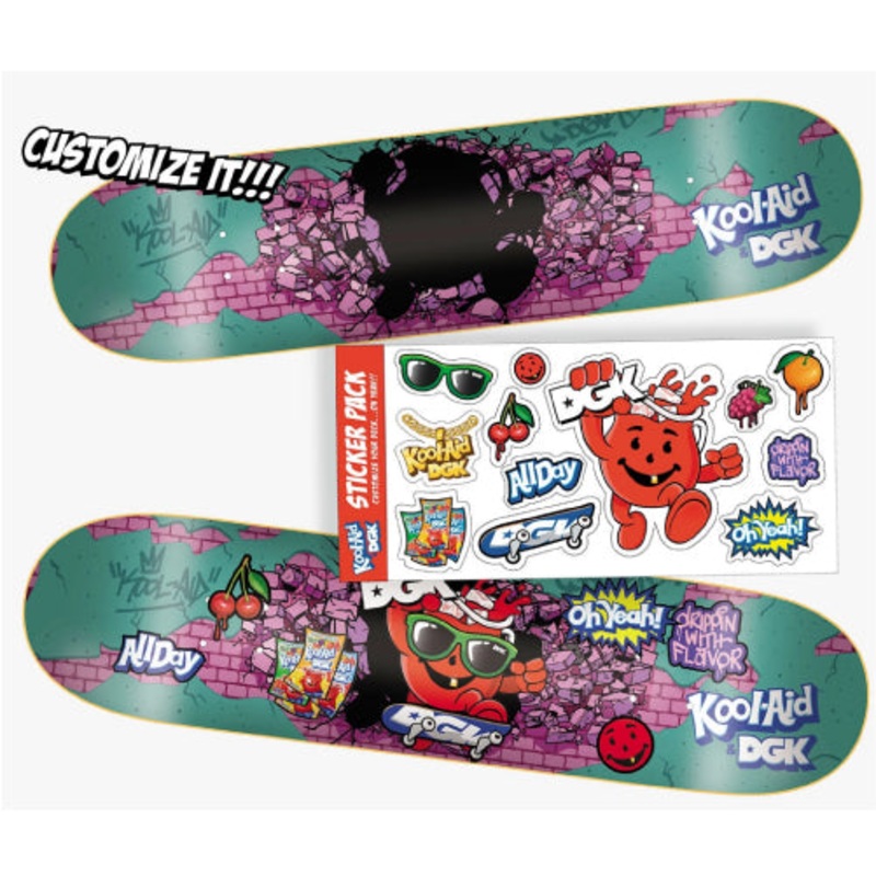 DGK X Kool-Aid Kam-O-Rama Skateboard Deck 8.25″ 8.25″