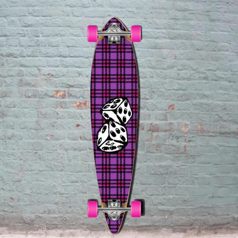 Dice Pintail Longboard 40 inch from Punked – Complete Complete