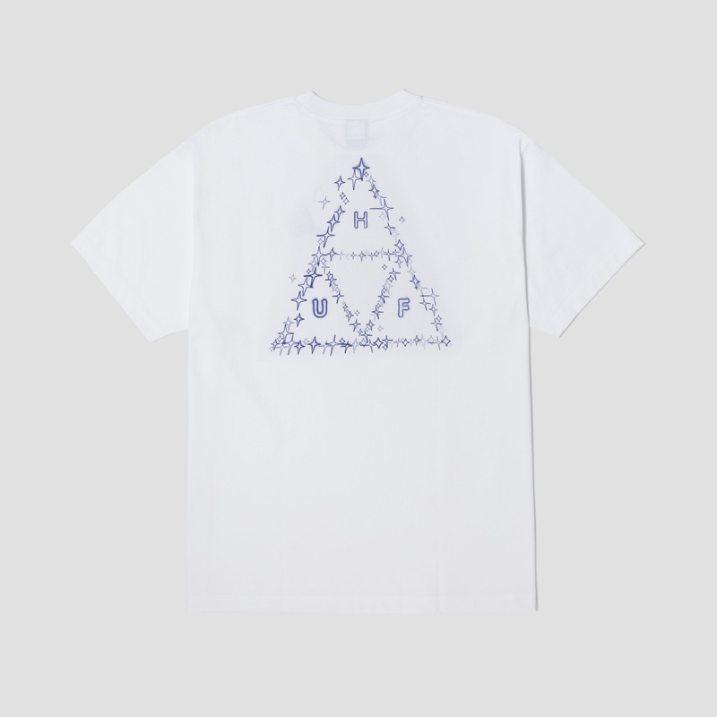 HUF Gleam Shortsleeve T-Shirt White Small