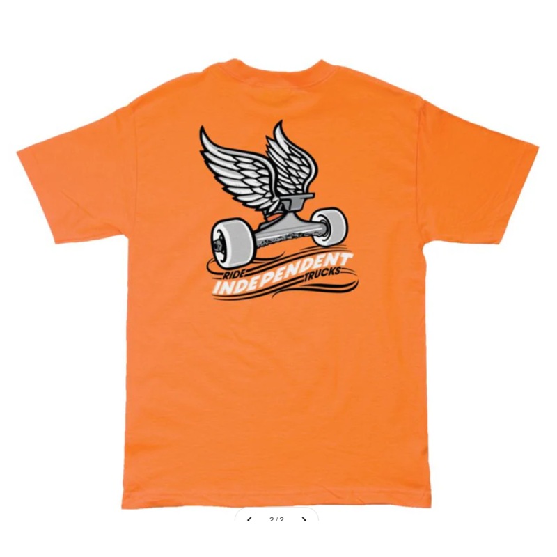 Independent “Take Flight” Orange T-Shirt Small