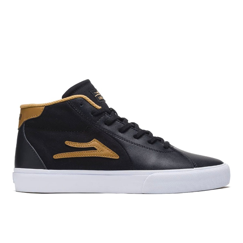 Lakai Flaco II Mid- Black / Tobacco Suede UK 7