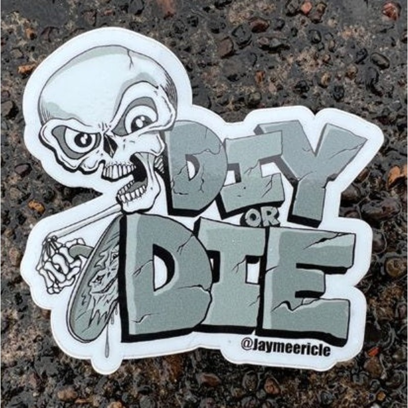 Meericle MFG “Die Cut DIY or Die” Sticker 3″ or 4″ 3in