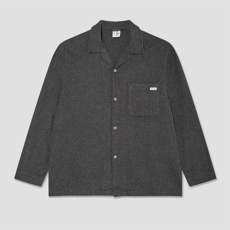 Polar Tony Longsleeve Shirt Flannel Dark Grey Small