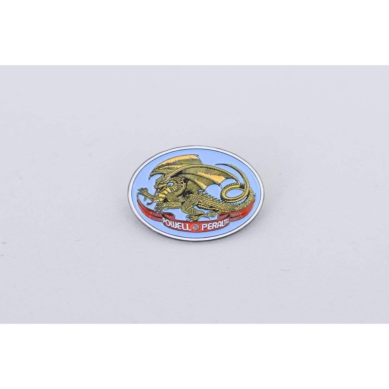 Powell Peralta Oval Dragon Lapel Pin Badge