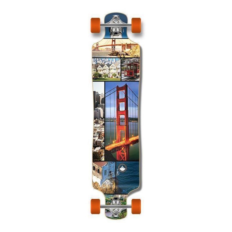 Punked Lowrider Double Drop 40″ San Francisco Longboard Complete