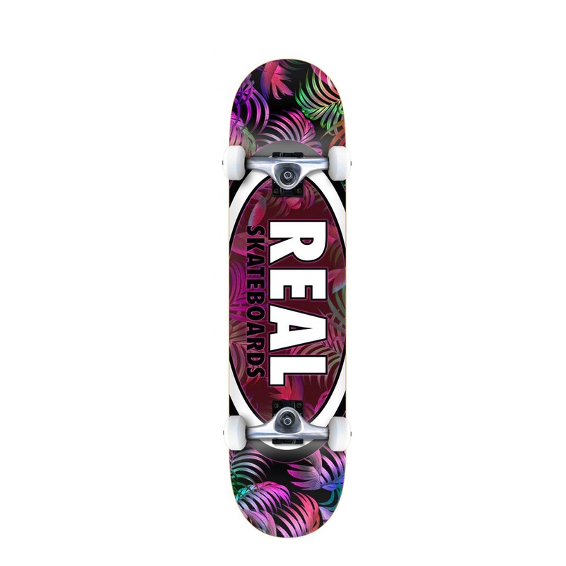 Real Skateboards 7.3″ Mini Team Tropic Ovals 2 Complete Skateboard